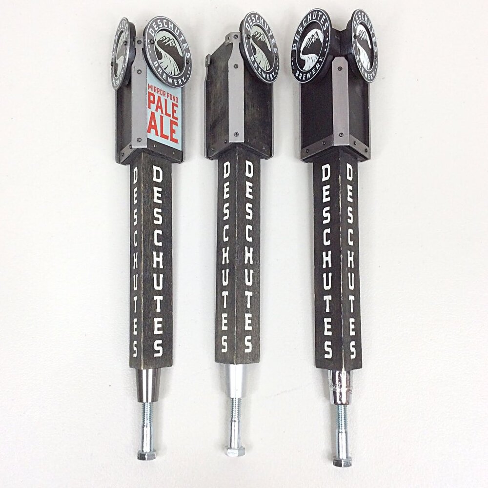 Lot of 3 Deschutes Brewing Beer Tap Handles Mirror Pond Pale Ale Fresh Squeezed